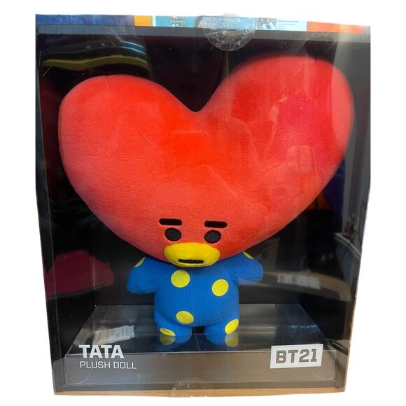 BTS TATA Standing Plush Doll BT21 Line Friends Official K-Pop Authentic‎ - Picture 1 of 8